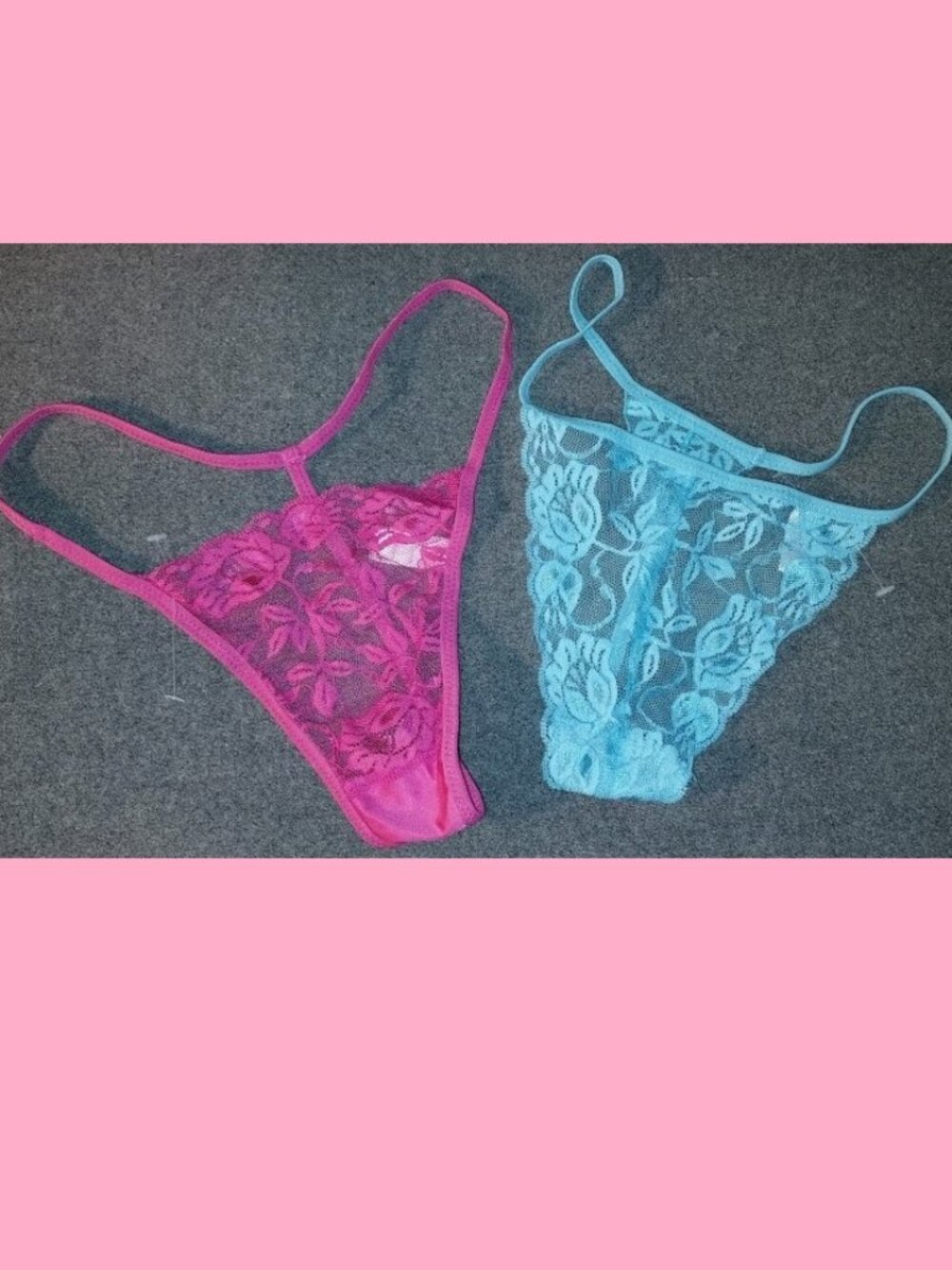 LOT Y2K Vintage Lacy G String Bikini Panties Thong Dance Sz M